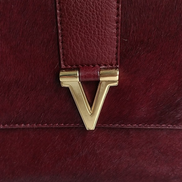 Vince Camuto Burgundy Cowhide shoulder bag - Picture 2 of 8
